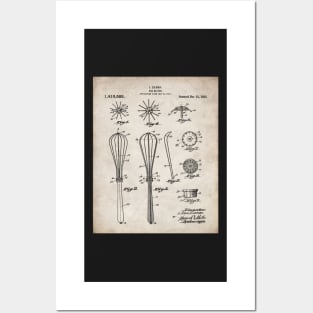 Whisk Patent - Baking Art - Antique Posters and Art